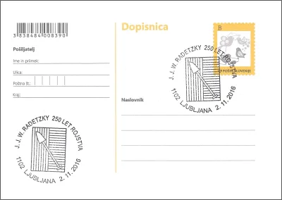 250. OBLETNICA ROJSTVA MARŠALA JOHANNA JOSEFA WENZLA RADETZKEGA